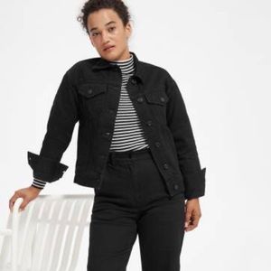 Everlane Black Denim Jacket XS